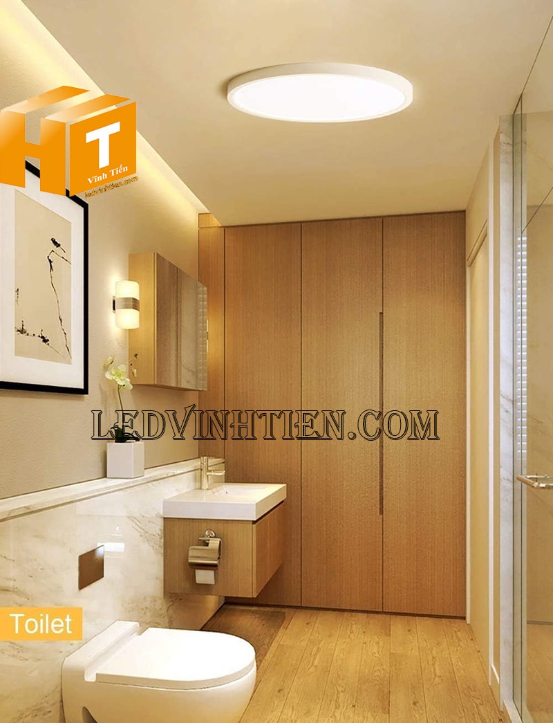 Đèn led ốp trần tròn 24w loại tốt dùng cho nhà vệ sinh