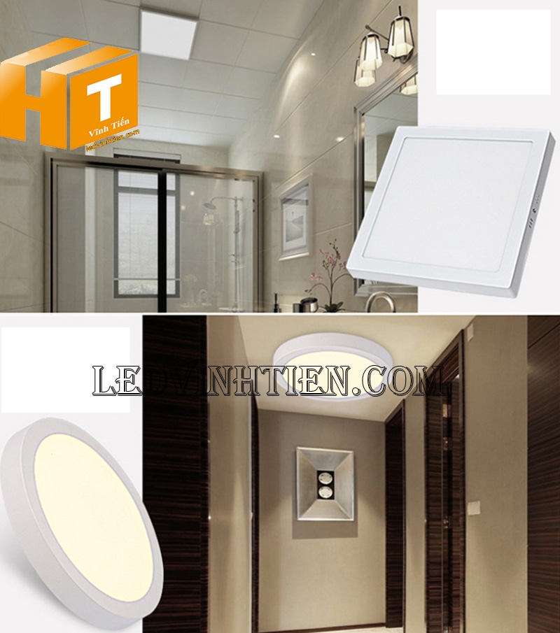 Đèn led ốp nổi tròn 24wn loại tốt dùng trong nhà vệ sinh, lối đi