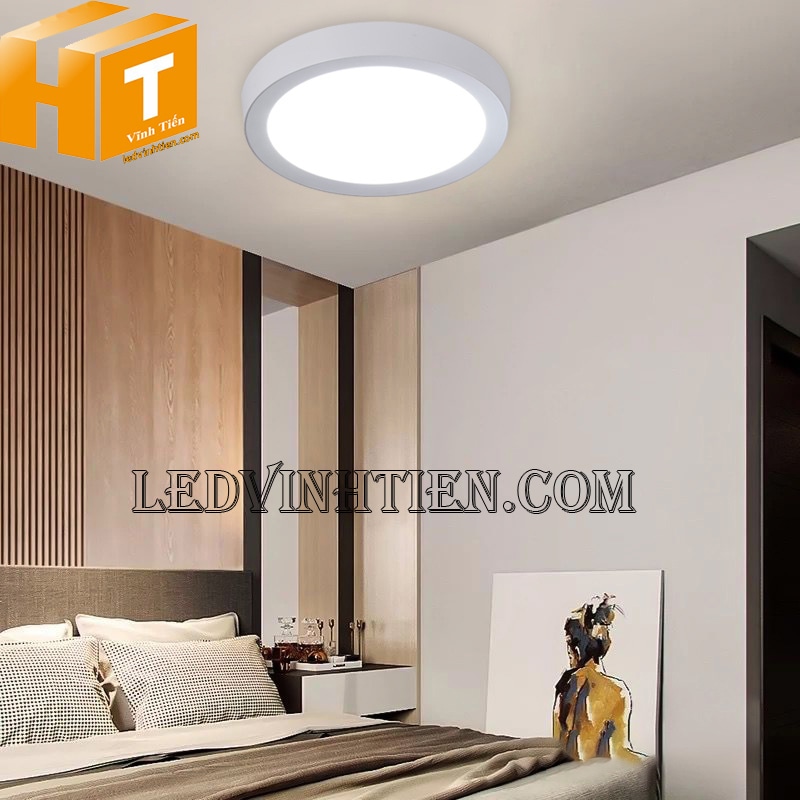 Đèn led ốp trần nổi 24W sử dụng trong phòng ngủ
