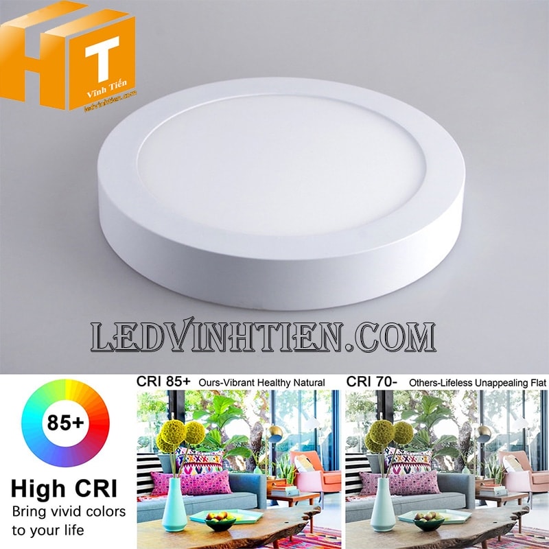 Đèn led ốp nổi tròn 6w màu vàng tiết kiệm điện