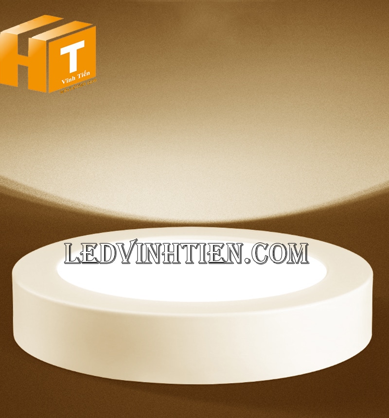 Đèn led ốp nổi tròn 6w màu vàng