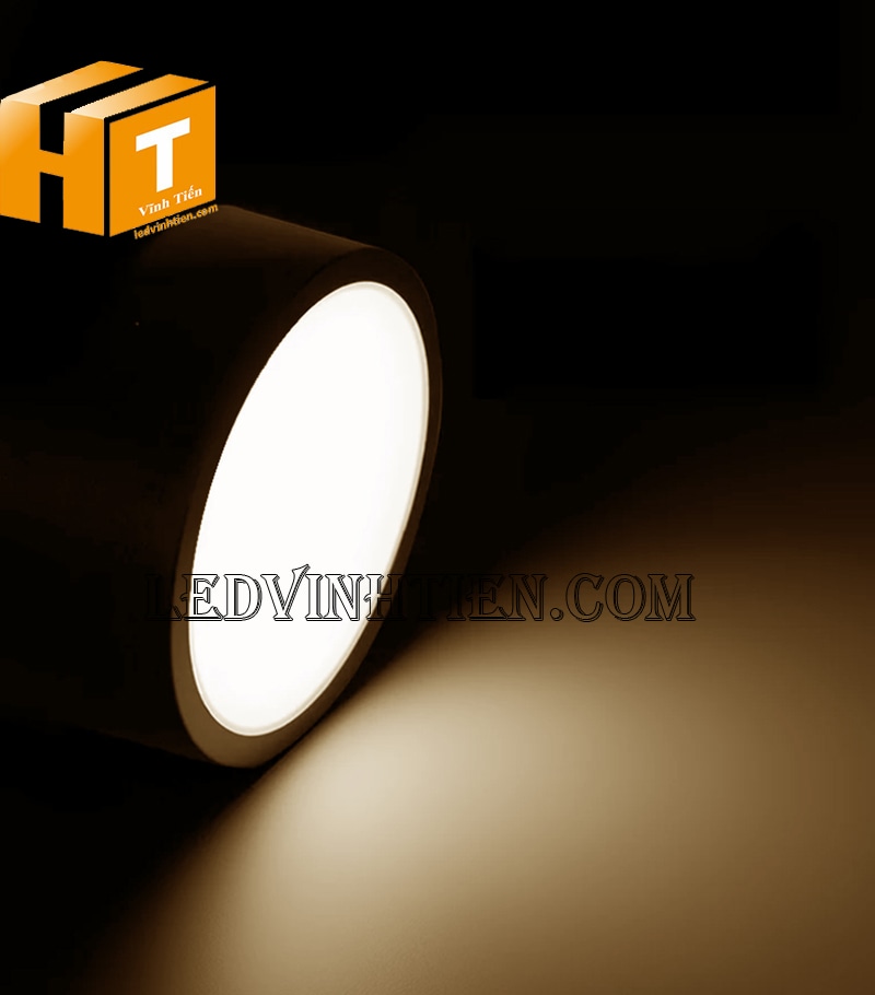 Đèn led ốp trần 6w tròn màu vàng loại tốt
