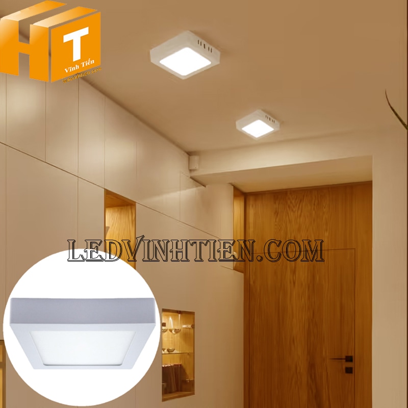 Đèn led ốp trần tròn 12w 3 chế độ màu