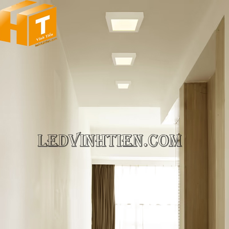 Bóng đèn led ốp nổi vuông 12w màu trung tính chiếu sáng phòng ngủ
