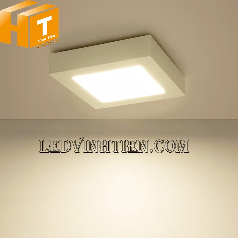 Đèn led ốp trần vuông 12w màu 4000K