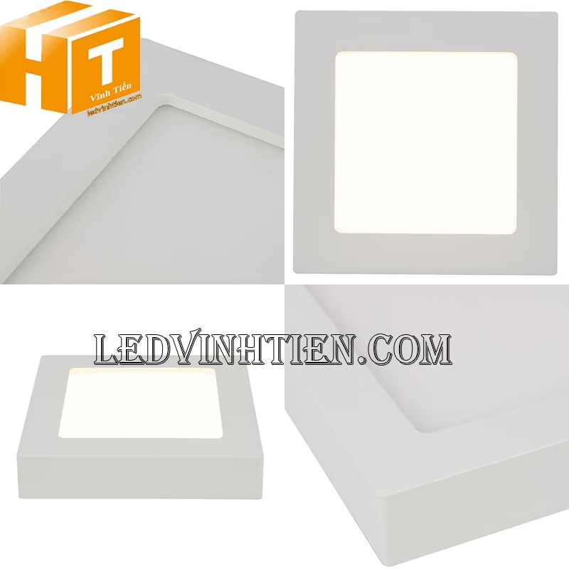Đèn led ốp trần vuông 12w sang trọng