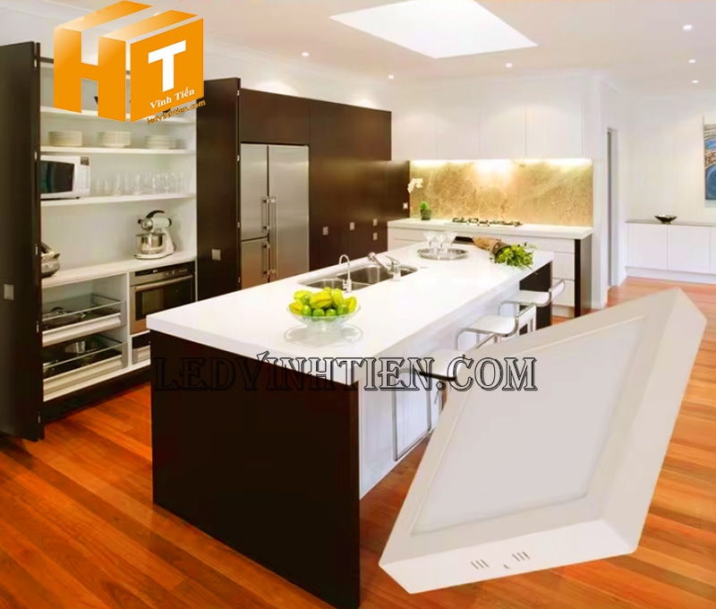 Đèn led ốp trần vuông 12w dùng cho nhà bếp