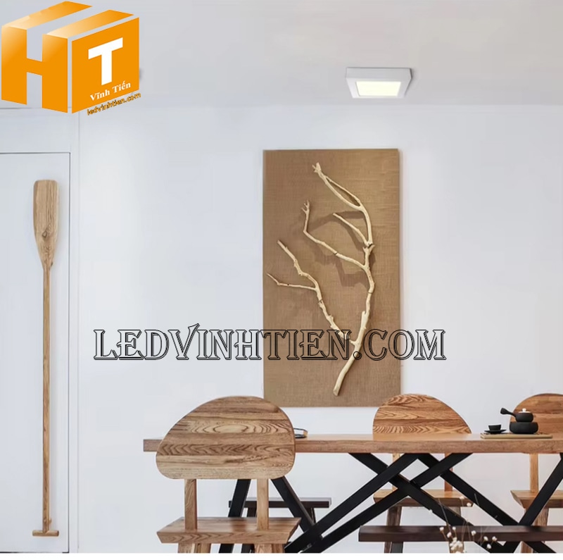 Đèn led ốp trần vuông 12w dùng cho phòng khách