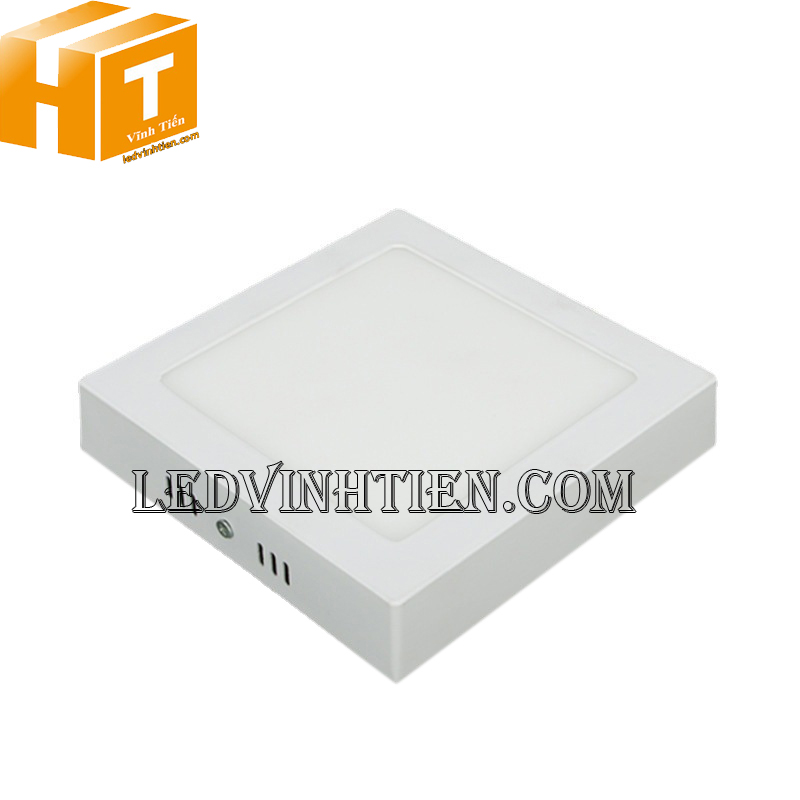 Đèn led ốp trần vuông 12w màu vàng