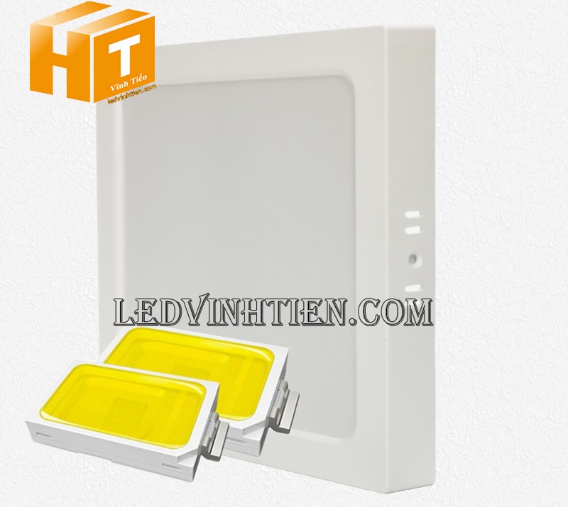 Đèn led ốp nổi vuông 3 màu