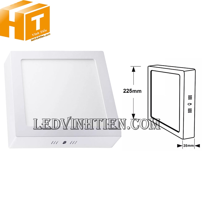 Đèn led ốp trần vuông 18w màu trắng siêu sáng