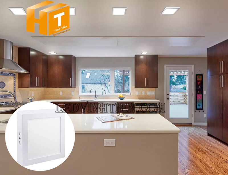 Đèn ốp trần 18w vuông ánh sáng trắng dùng cho nhà bếp