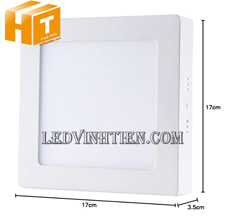 Đèn led ốp trần 18w vuông màu trung tính