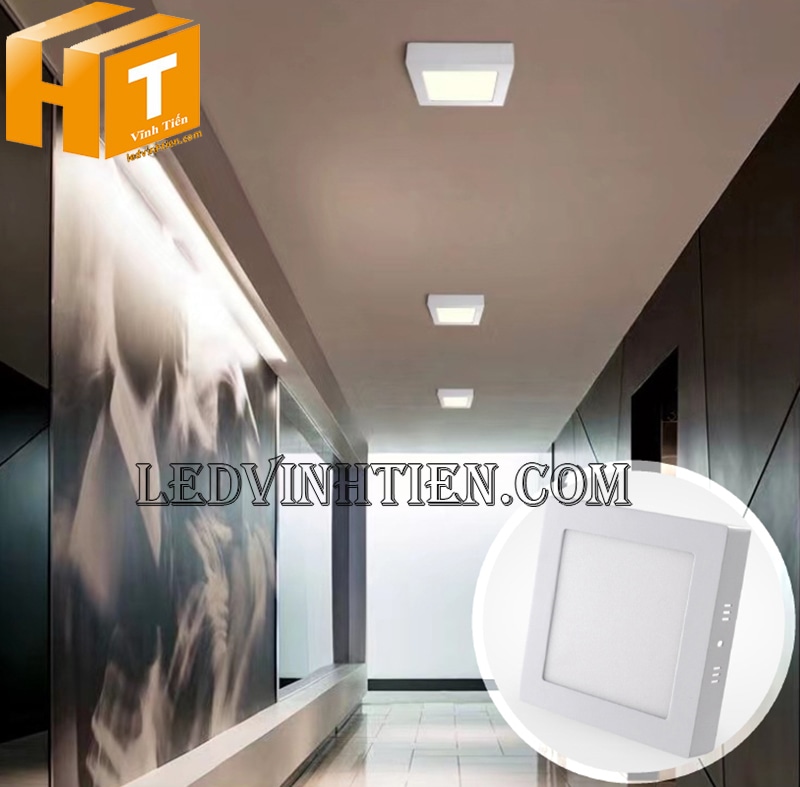 Đèn ốp trần 18w vuông ánh sáng trung tính chiếu sáng lối đi