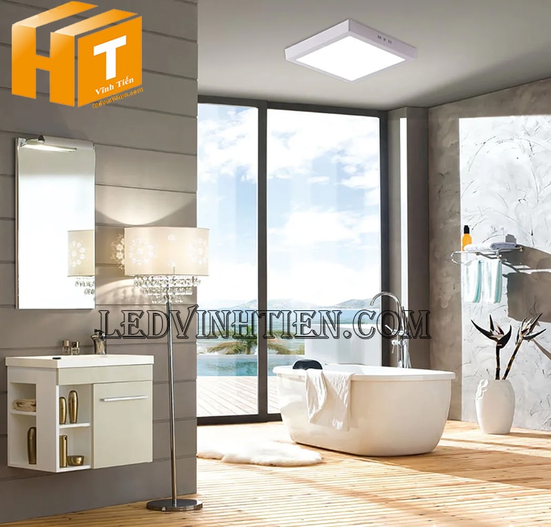 Đèn led ốp trần 300x300 chiêu sáng phòng tắm