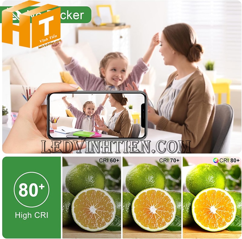 Đèn ốp nổi vuông 24w màu ánh trắng 6500K