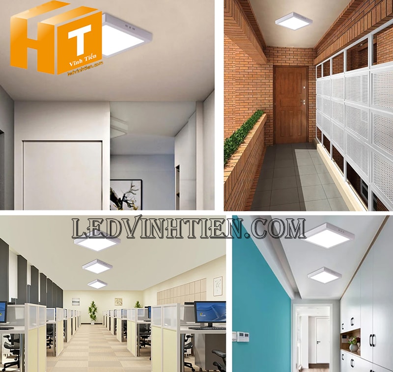 Đèn ốp nổi vuông 24w màu trắng tiết kiệm điện