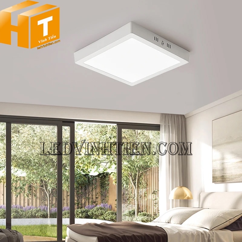 Đèn led ốp trần vuông 24w ánh sáng trung tính dùng cho phòng thư giản, giải lao