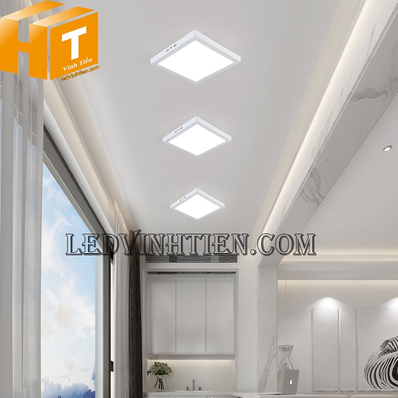 Đèn led ốp trần vuông 24w màu trung tính chiếu sáng văn phòng