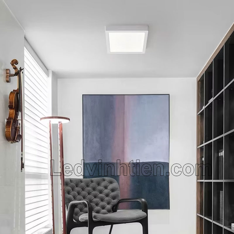 Đèn led ốp trần vuông 3 chế độ 6w