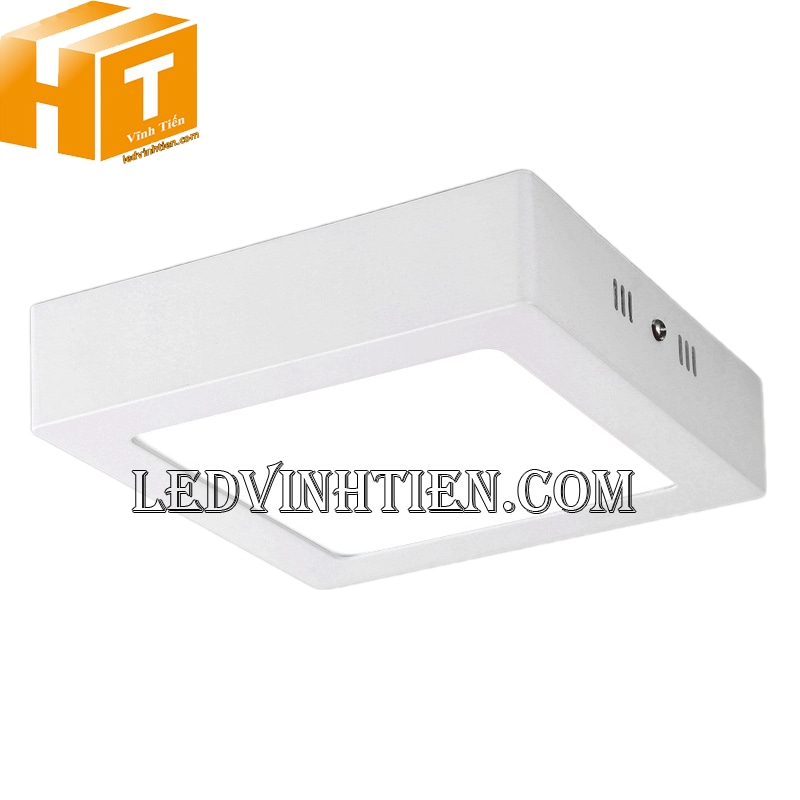 Đèn led ốp trần vuông 6w 3 chế độ màu