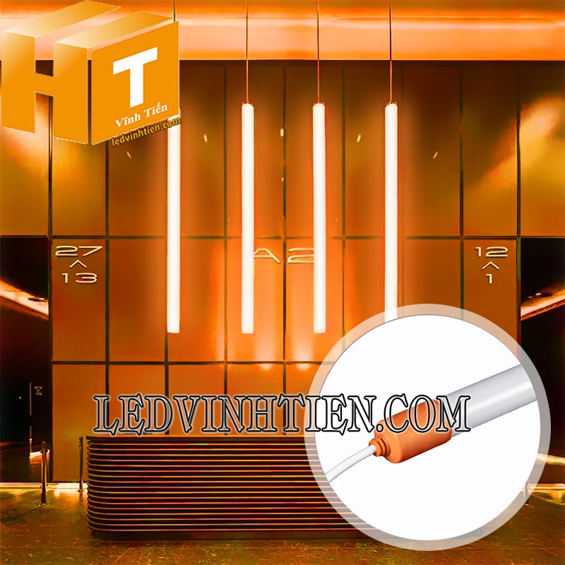 Led tuýp T8 1m2 màu cam