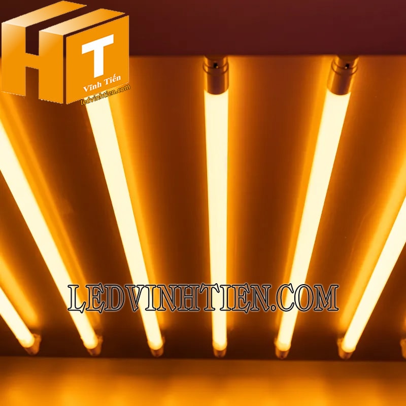 Led tuýp T8 màu cam dài 1m2