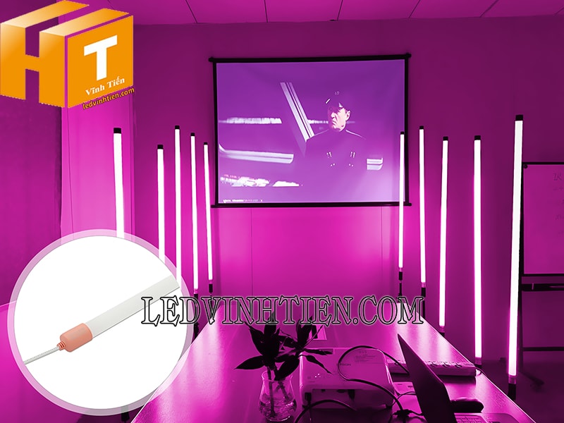 Bóng đèn led tuýp T8 1m2 màu hồng