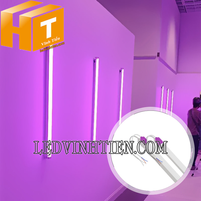 Đèn led tube T8 1m2 màu tím