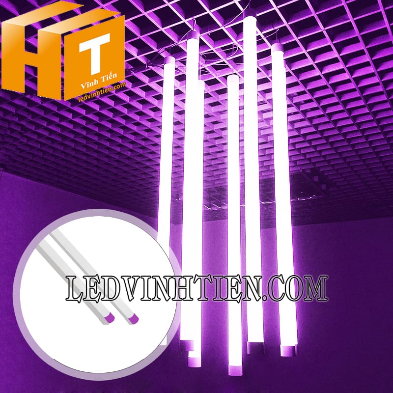 Led tube T8 1m2 ánh sáng màu tím