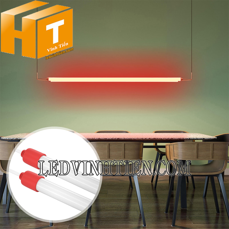 Led tuýp T8 60cm ánh sáng màu đỏ