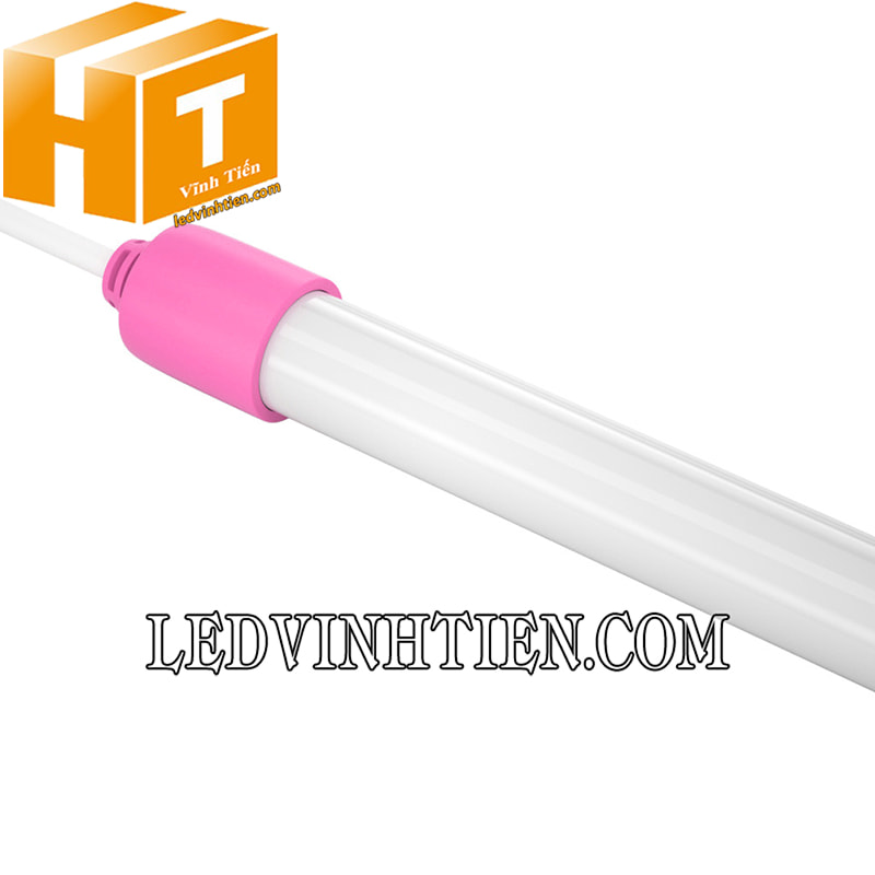Bóng tuýp led 6 tấc màu hồng chống nước