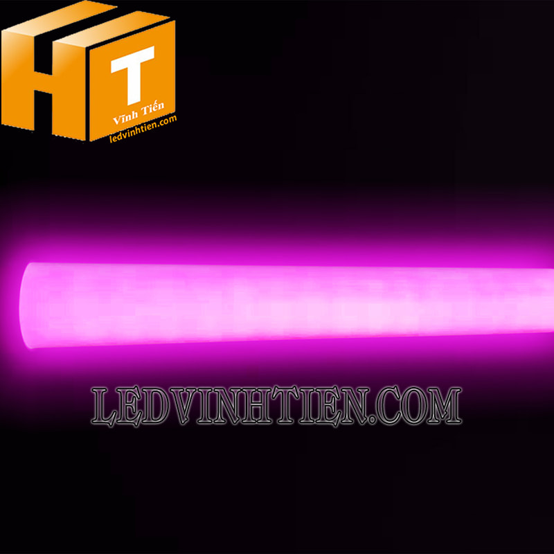 Bóng tuýp led T8 6 tấc màu hồng