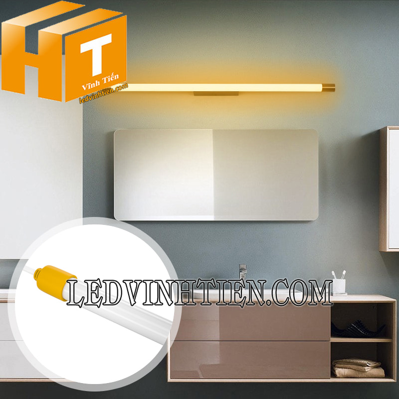 Đèn led tuýp 60cm vàng đậm