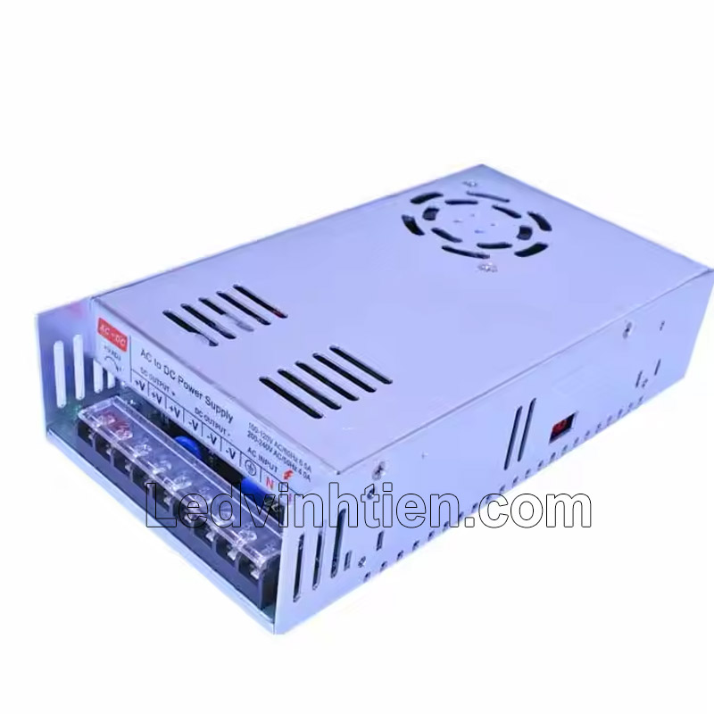 Nguồn 12V 33A 400W với quạt, hỗ trợ các thiết bị và hệ thống yêu cầu cao