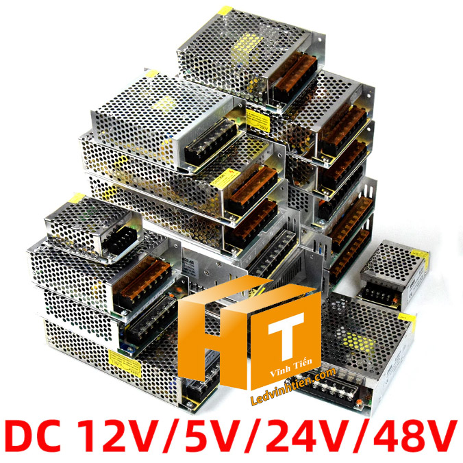 Nguồn 24V 1A 24W không quạt, nhỏ gọn, hiệu suất cao cho thiết bị điện.