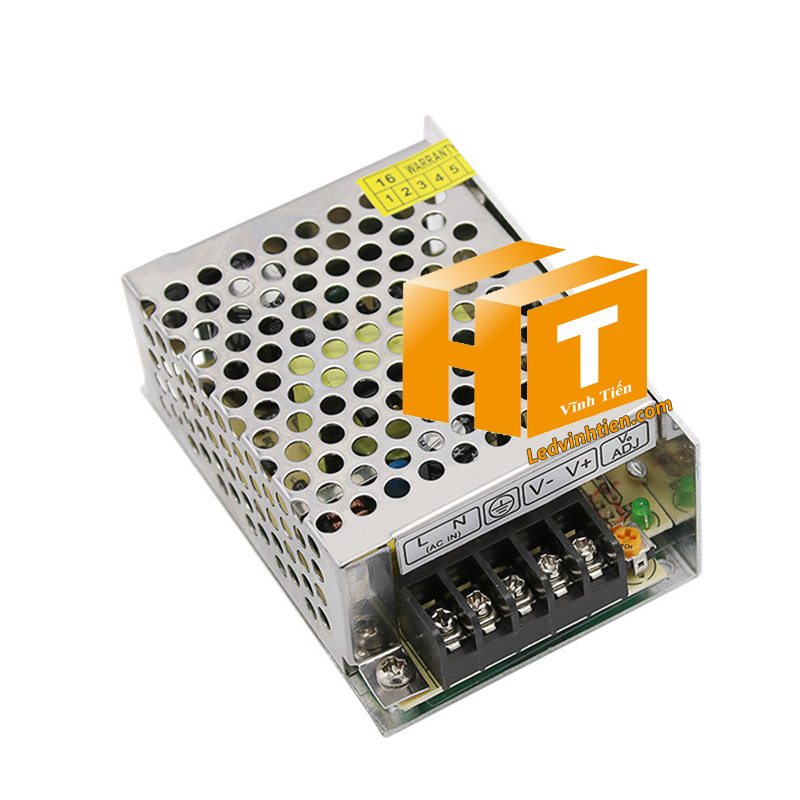 Nguồn 24V 1A 24W không quạt, giảm nhiệt, tuổi thọ cao cho thiết bị.