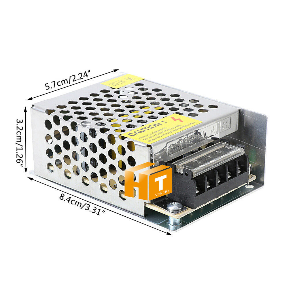 Bộ cấp nguồn 24V 1A 24W không quạt, cung cấp điện ổn định và bền bỉ.