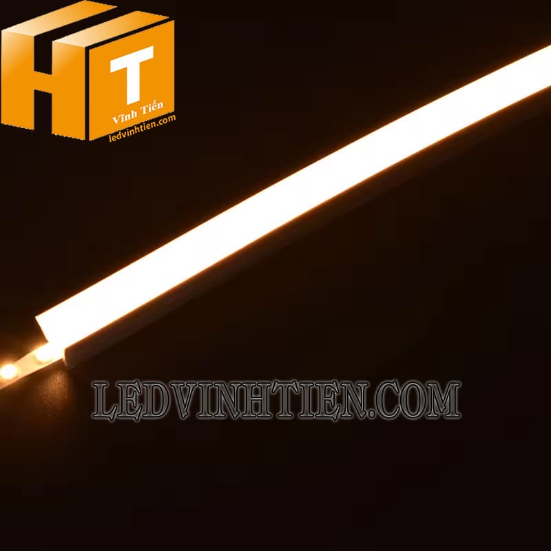 Ống luồn silicon định hình led dây 14x14mm