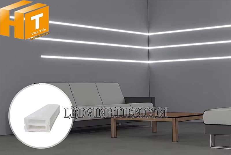 Ống luồn silicon định hình ốp nổi 20x10mm