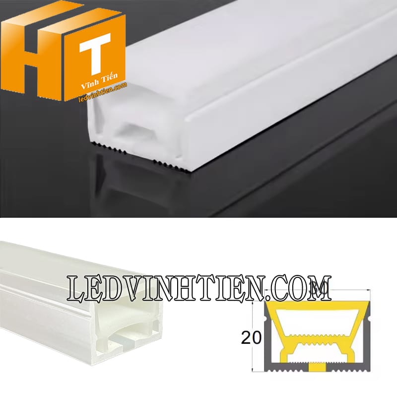 Ống silicon định hình 30x20mm