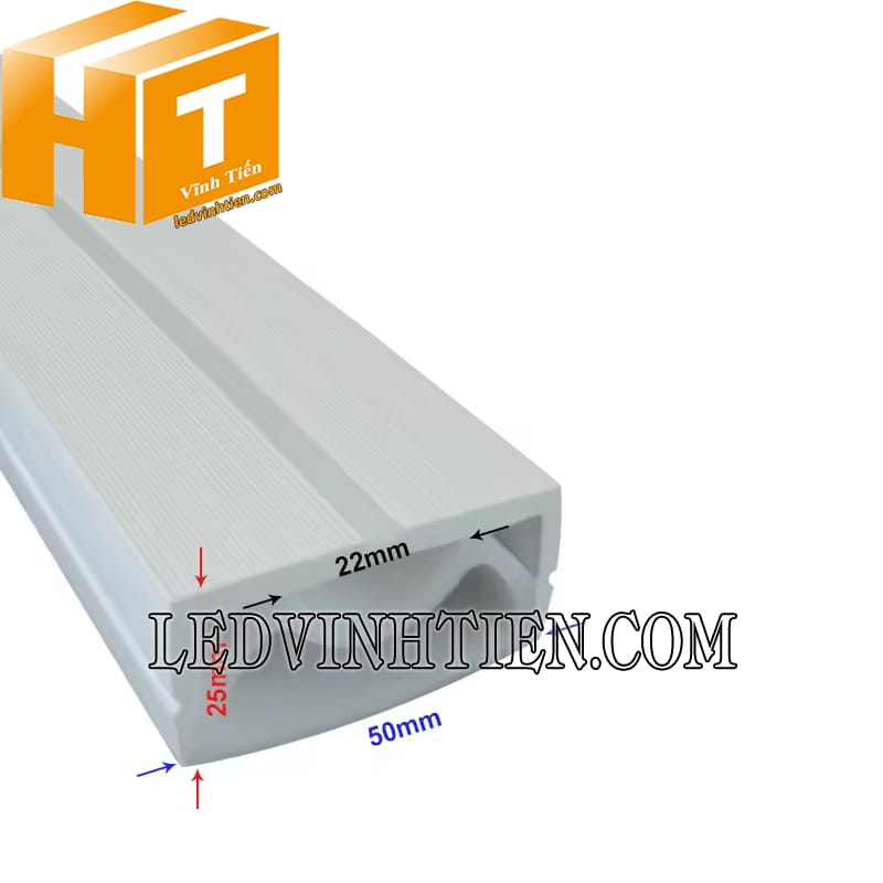 Silicon định hình U 50x25mm lắp nổi