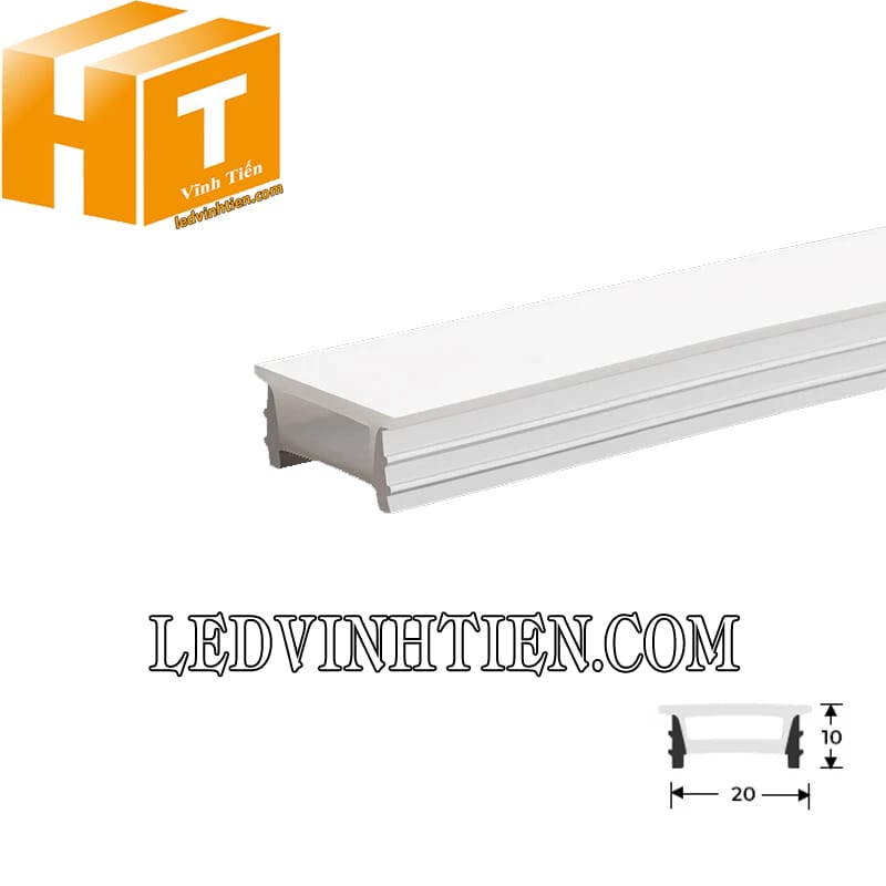 Silicon định hình YW lắp âm 20x10mm cao cấp