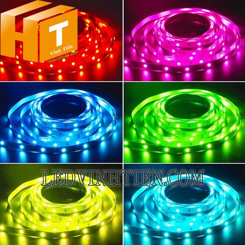 Dây đèn led 5050 dùng cho thanh định hình silicon âm tường