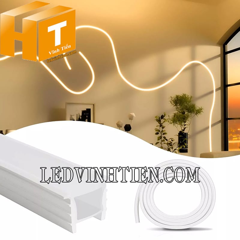 Dây silicon định hình lắp âm tường 20x20mm