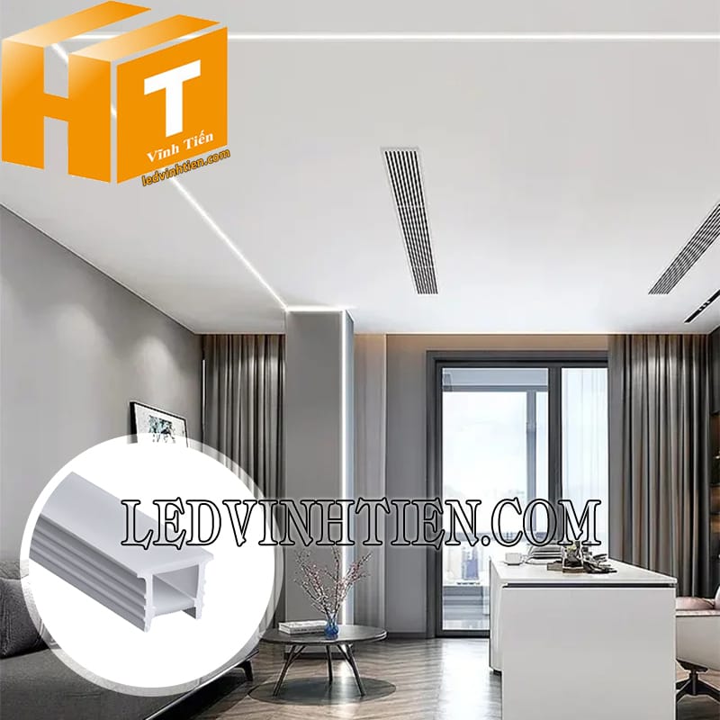 Ống luồn silicon định hình gắn âm tường 20x20mm