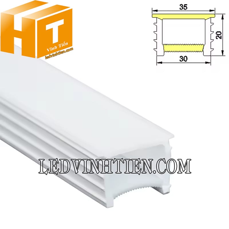 Silicon định hình YW lắp âm 30x20mm cao cấp