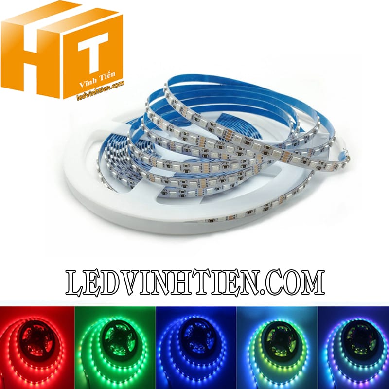 Đèn led dây 5050 dùng cho ống silicon định hình