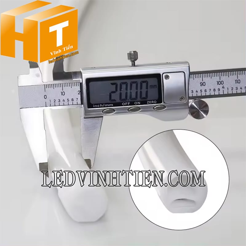 Ống silicon định hình tròn phi 20mm