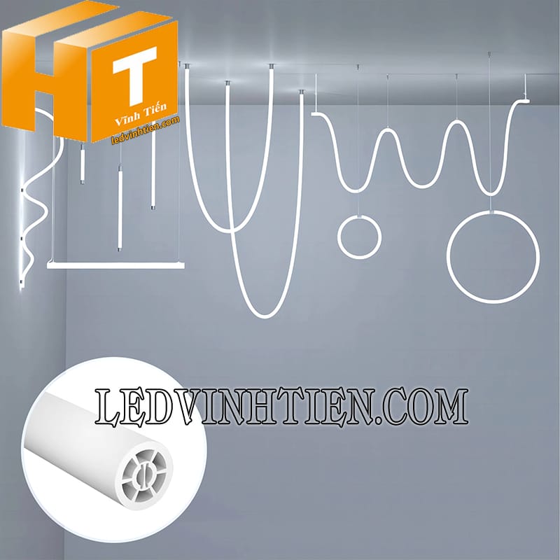 Dây silicon định hình tròn D30 thả treo